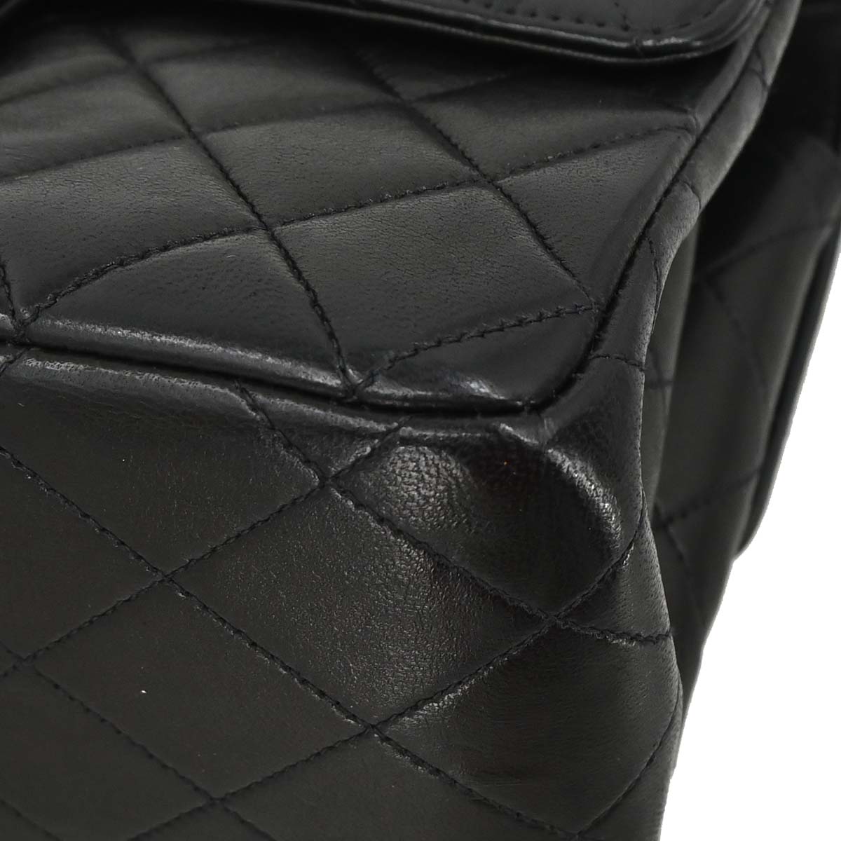 Chanel Black Lambskin Double Sided Flap Shoulder Bag