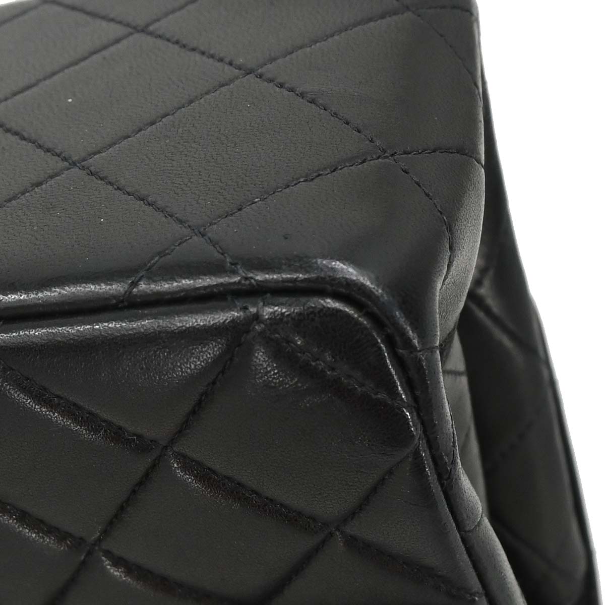 Chanel Black Lambskin Double Sided Flap Shoulder Bag