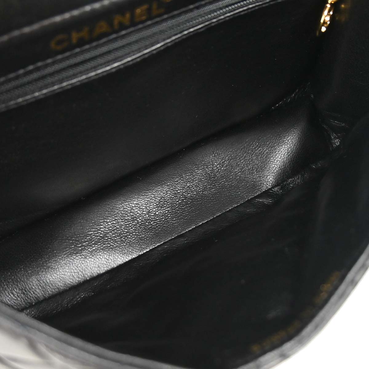 Chanel Black Lambskin Double Sided Flap Shoulder Bag