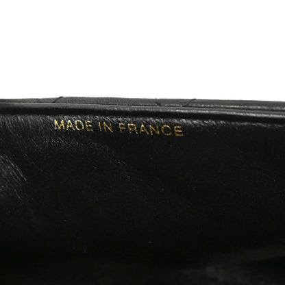 Chanel Black Lambskin Double Sided Flap Shoulder Bag