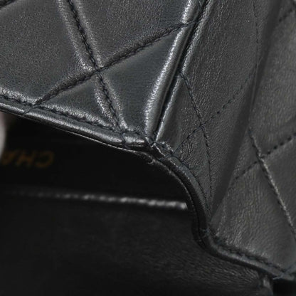 Chanel Black Lambskin Double Sided Flap Shoulder Bag