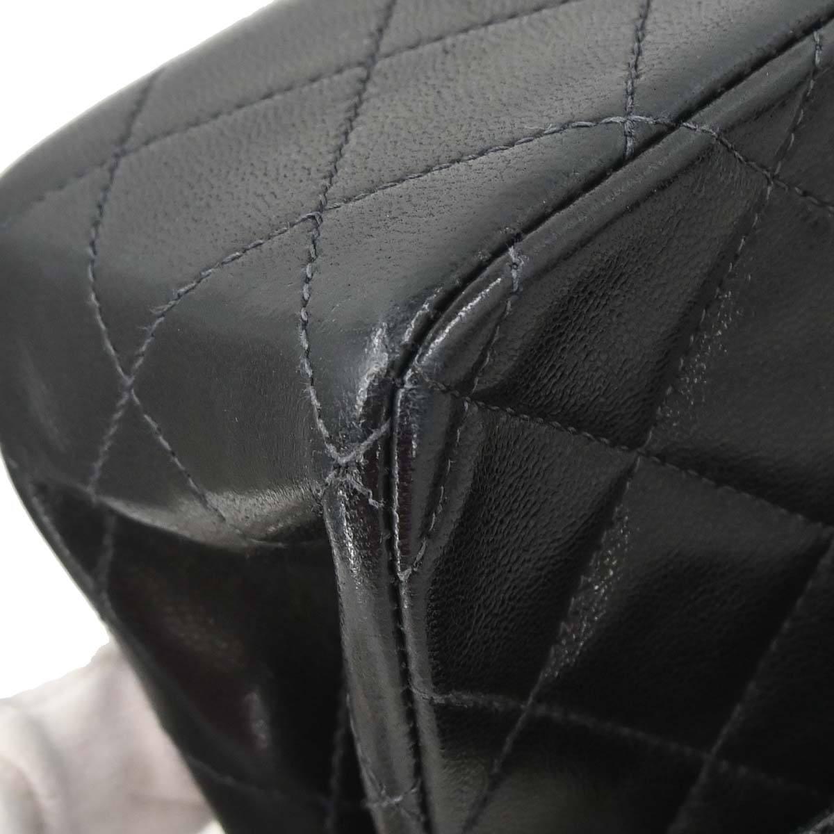 Chanel Black Lambskin Medium Classic Double Flap Shoulder Bag