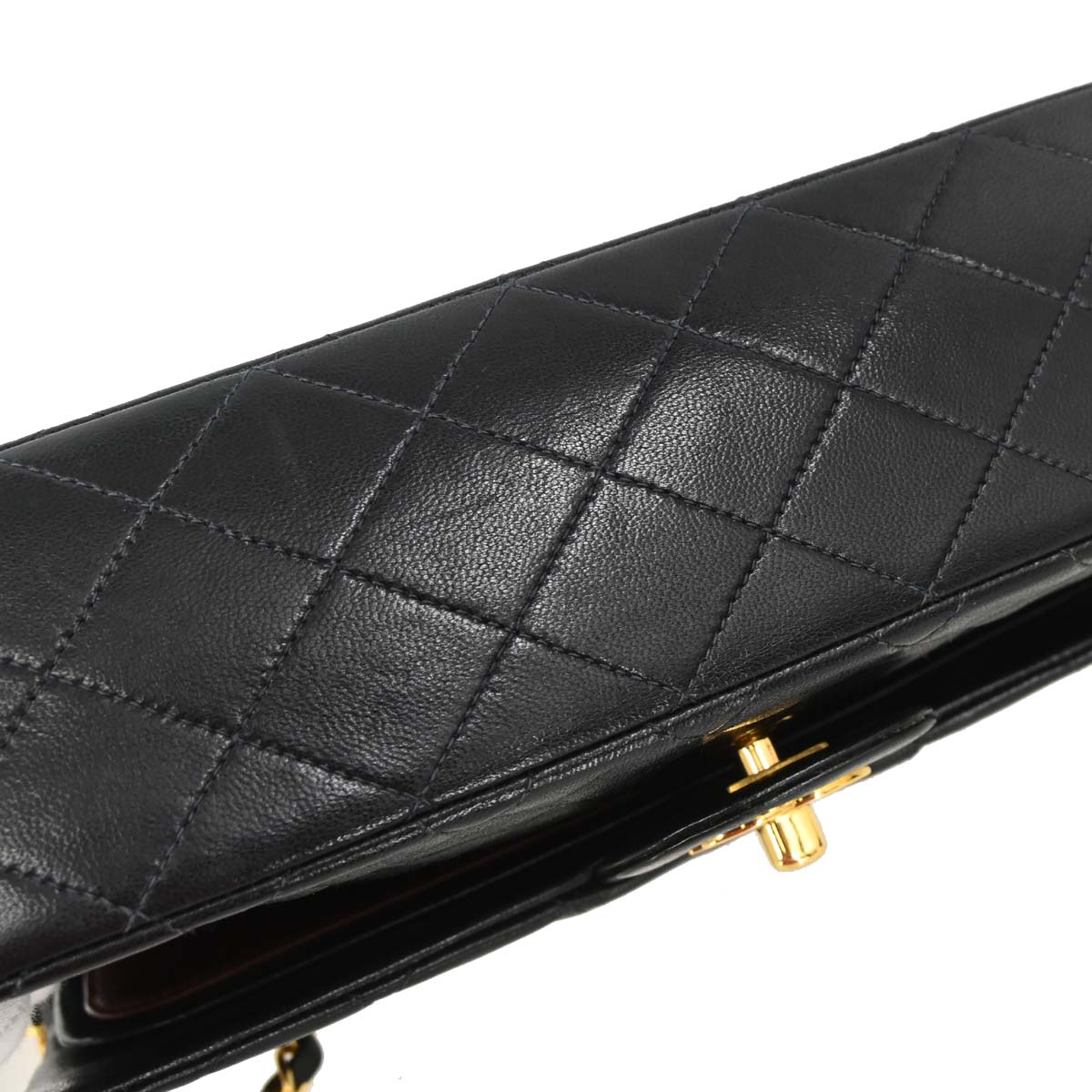 Chanel Black Lambskin Medium Classic Double Flap Shoulder Bag