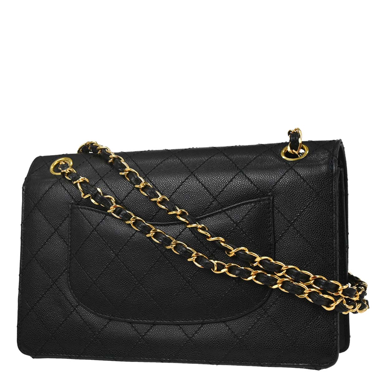 Chanel Black Caviar Skin Shoulder Bag