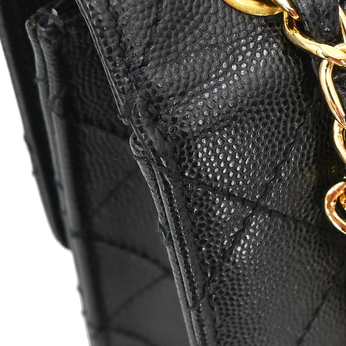 Chanel Black Caviar Skin Shoulder Bag