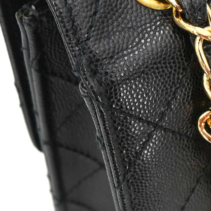 Chanel Black Caviar Skin Shoulder Bag