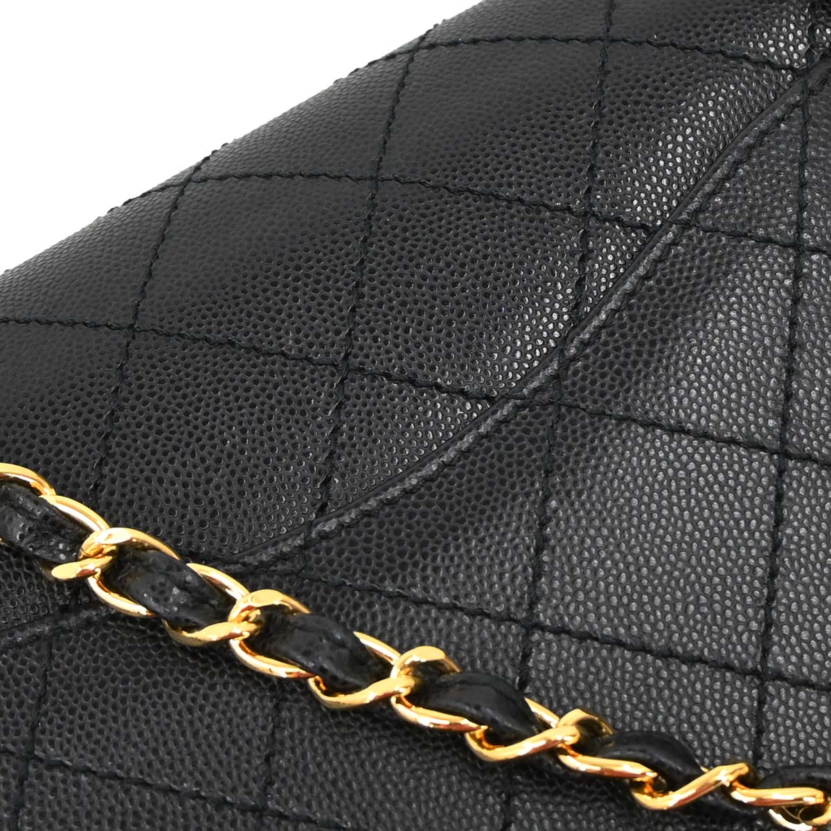 Chanel Black Caviar Skin Shoulder Bag