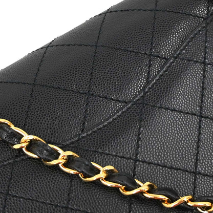 Chanel Black Caviar Skin Shoulder Bag