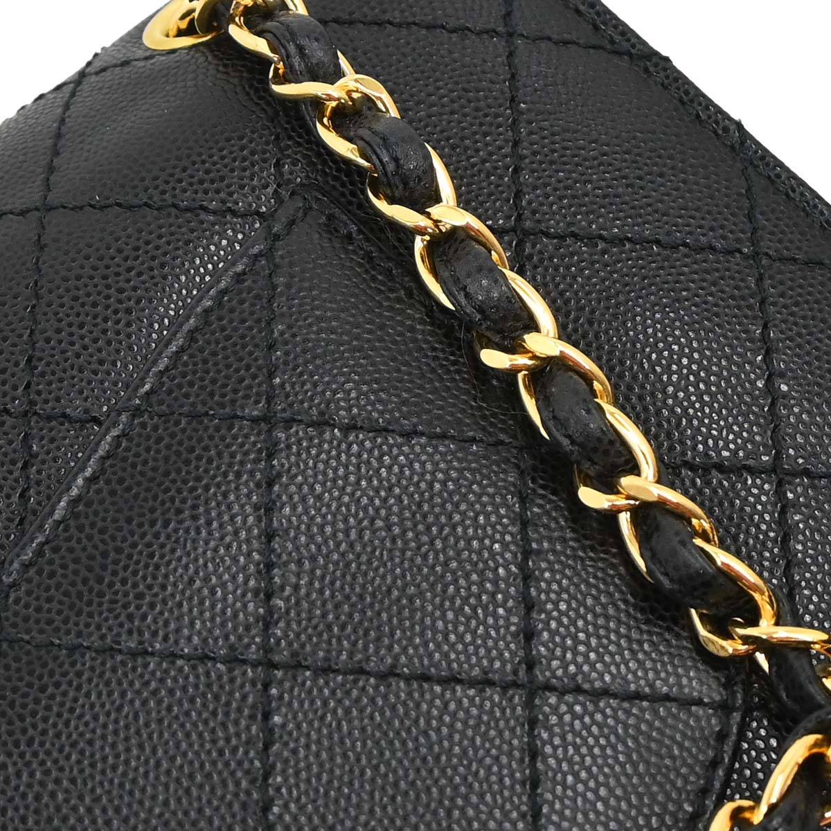 Chanel Black Caviar Skin Shoulder Bag