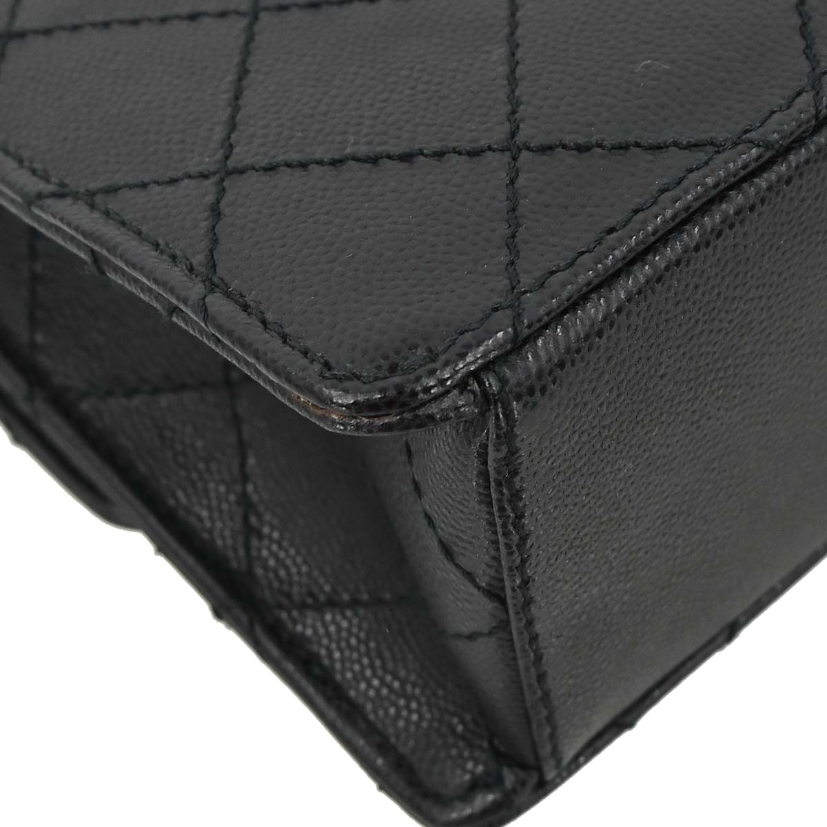 Chanel Black Caviar Skin Shoulder Bag