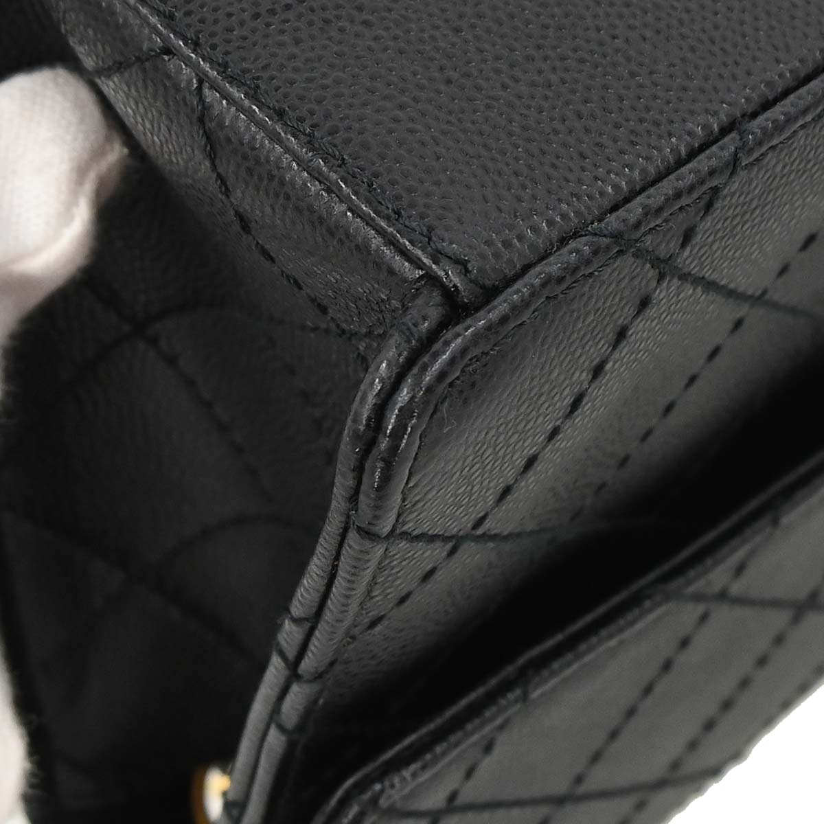 Chanel Black Caviar Skin Shoulder Bag