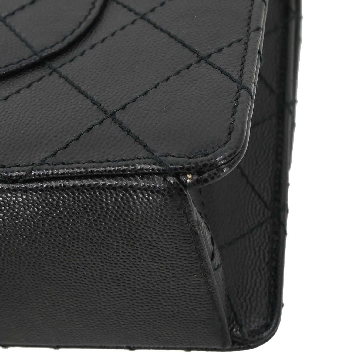 Chanel Black Caviar Skin Shoulder Bag