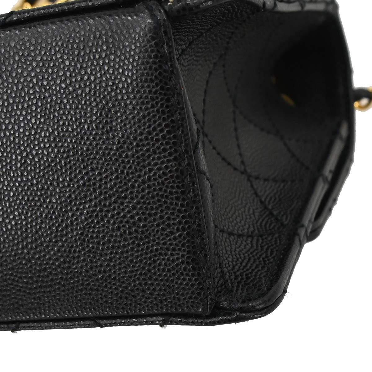 Chanel Black Caviar Skin Shoulder Bag