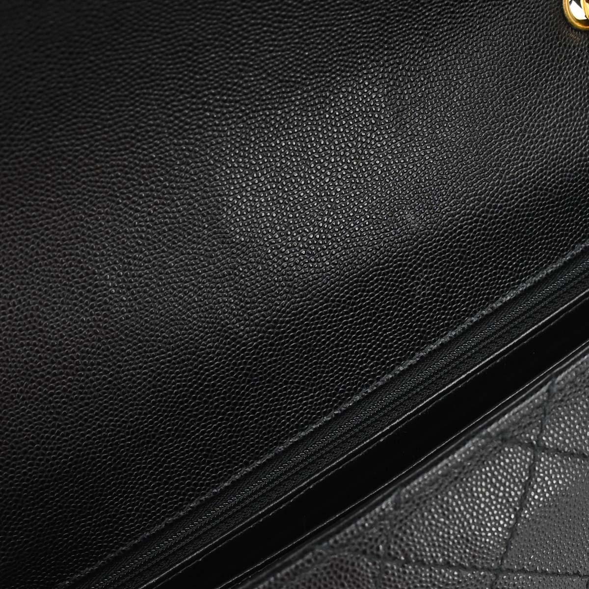 Chanel Black Caviar Skin Shoulder Bag