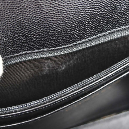 Chanel Black Caviar Skin Shoulder Bag