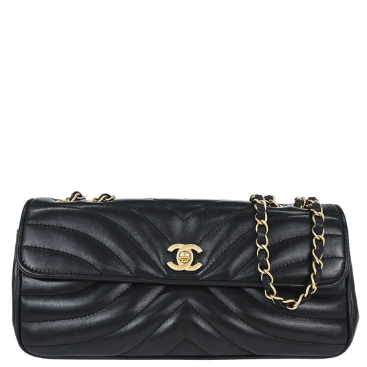 Chanel Black Lambskin Shoulder Bag