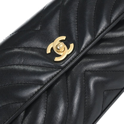 Chanel Black Lambskin Shoulder Bag