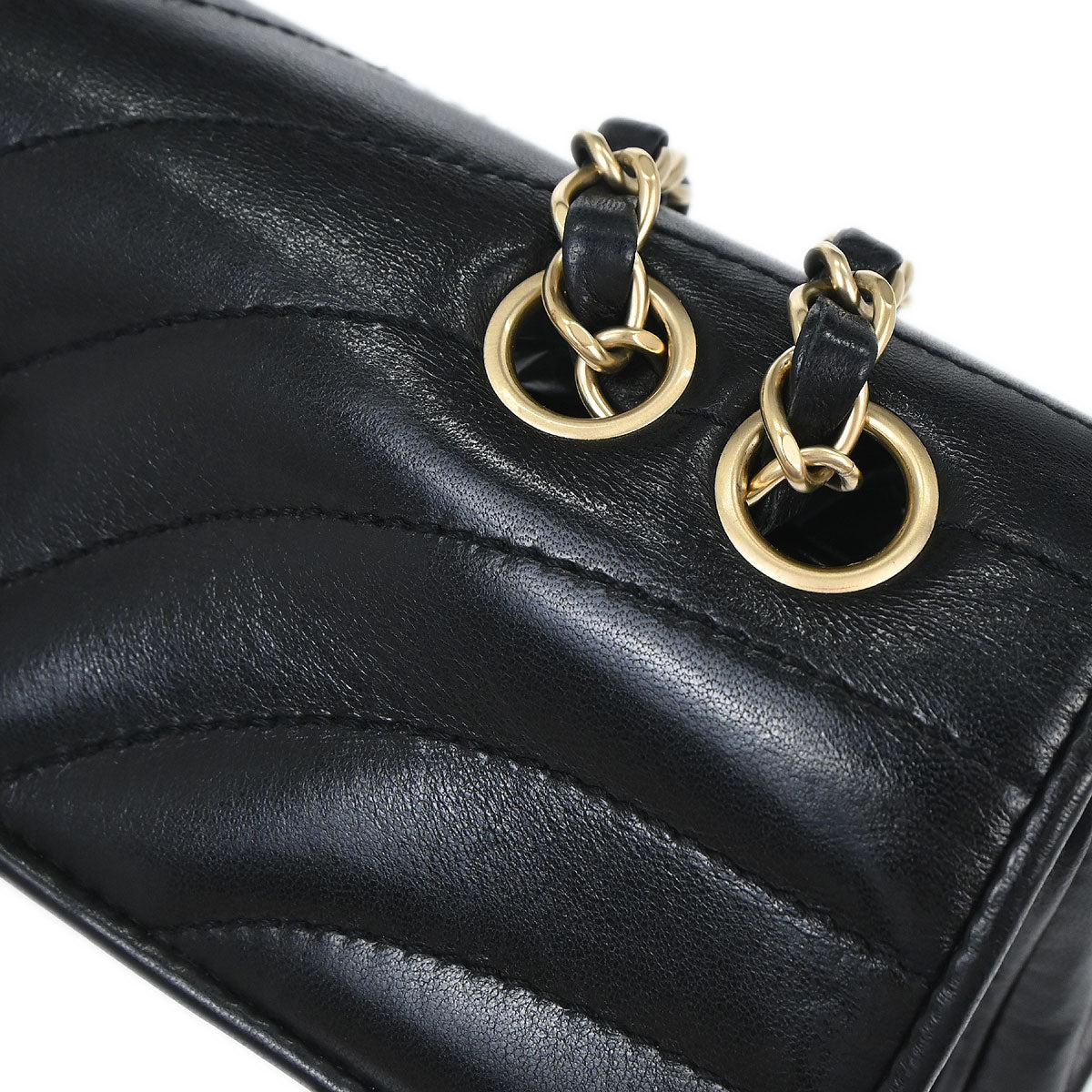 Chanel Black Lambskin Shoulder Bag
