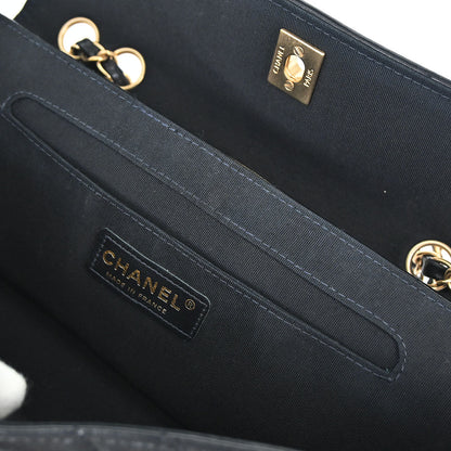 Chanel Black Lambskin Shoulder Bag