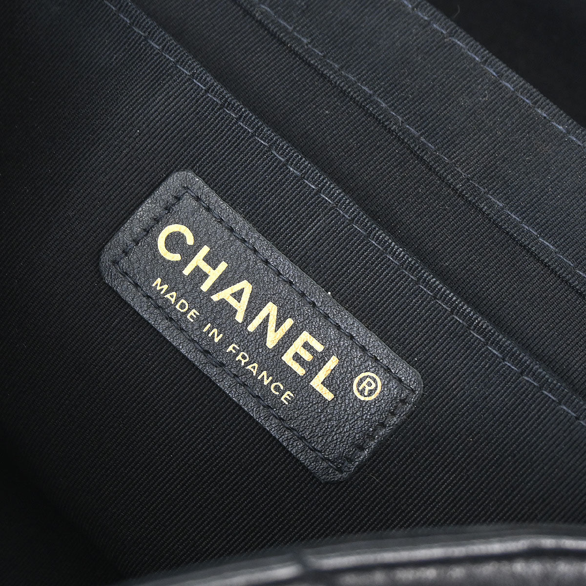 Chanel Black Lambskin Shoulder Bag