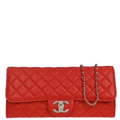 Chanel Red Lambskin WOC Wallet on Chain Bag