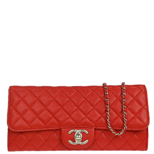 Chanel Red Lambskin WOC Wallet on Chain Bag
