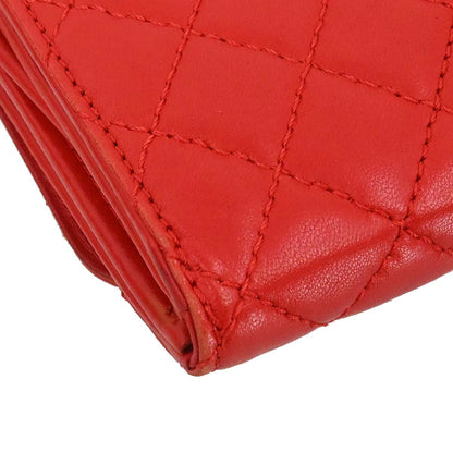 Chanel Red Lambskin WOC Wallet on Chain Bag