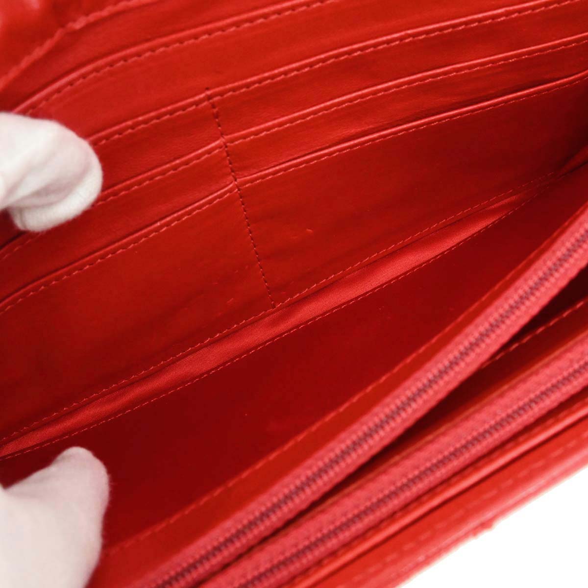 Chanel Red Lambskin WOC Wallet on Chain Bag