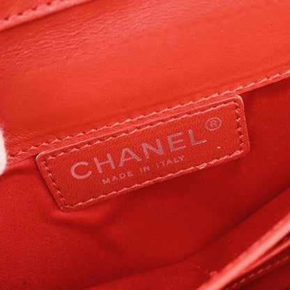 Chanel Red Lambskin WOC Wallet on Chain Bag