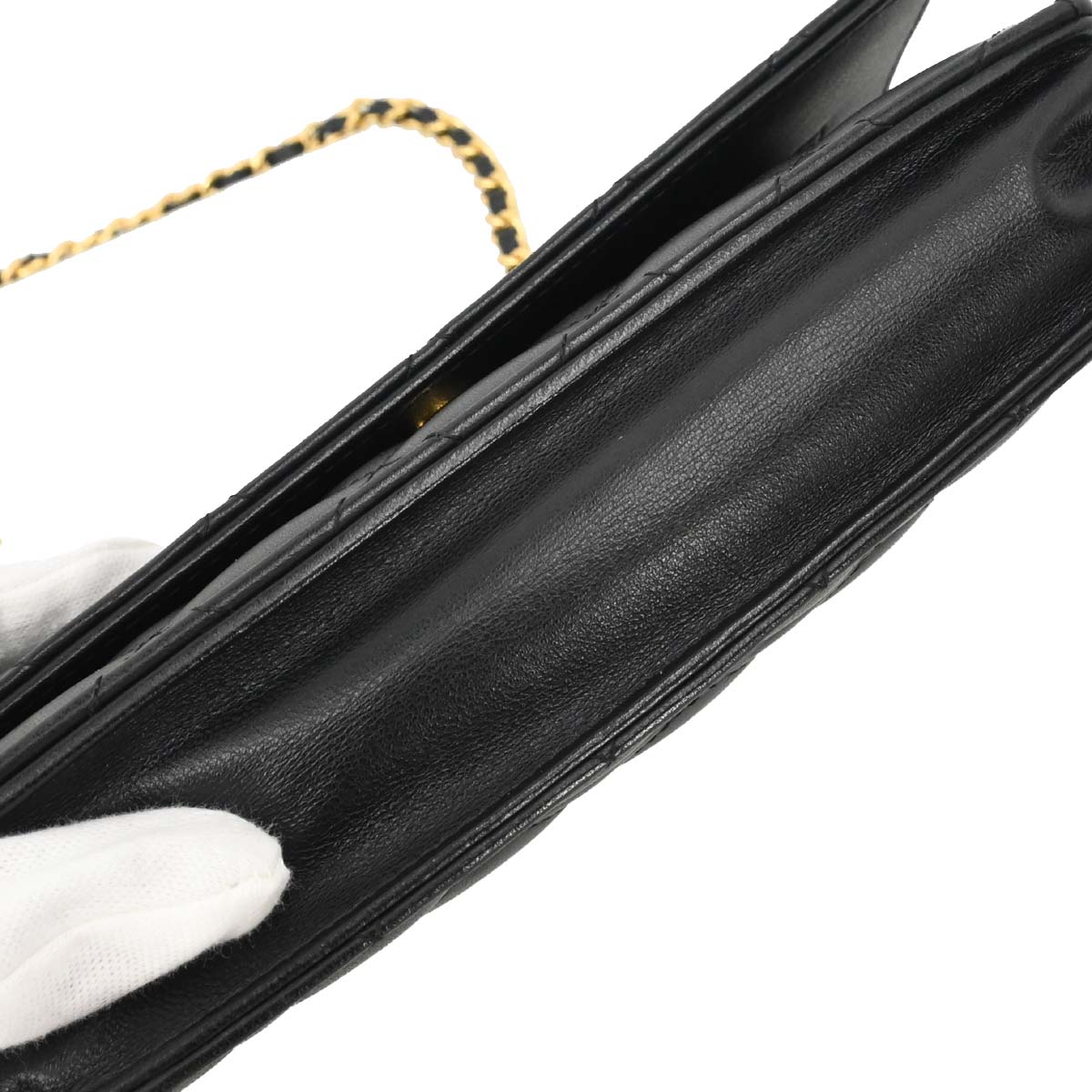 Chanel Black Lambskin Classic WOC Wallet on Chain Bag