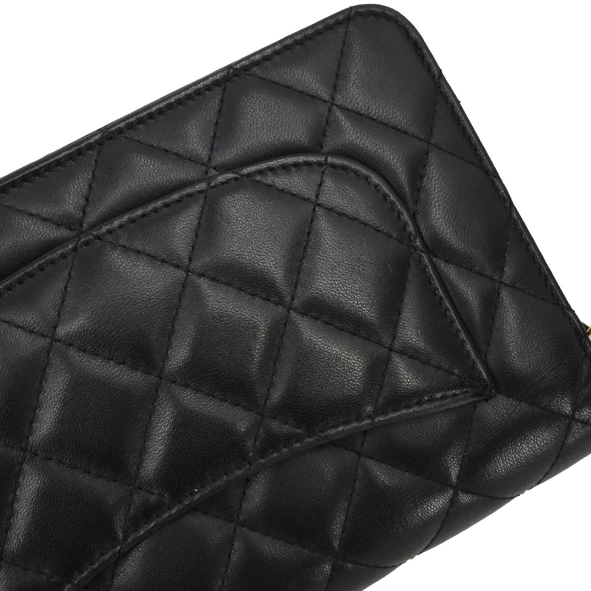 Chanel Black Lambskin Classic WOC Wallet on Chain Bag