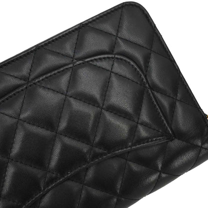 Chanel Black Lambskin Classic WOC Wallet on Chain Bag