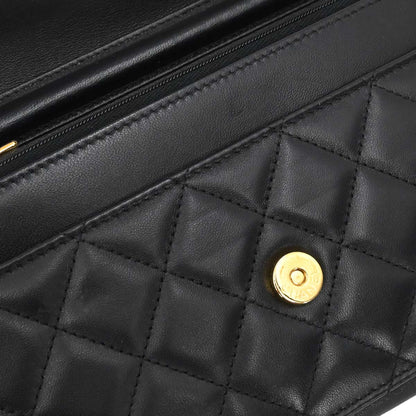 Chanel Black Lambskin Classic WOC Wallet on Chain Bag