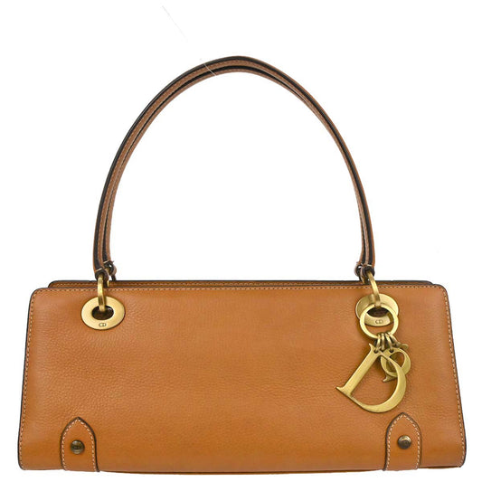 Christian Dior Brown Leather Handbag