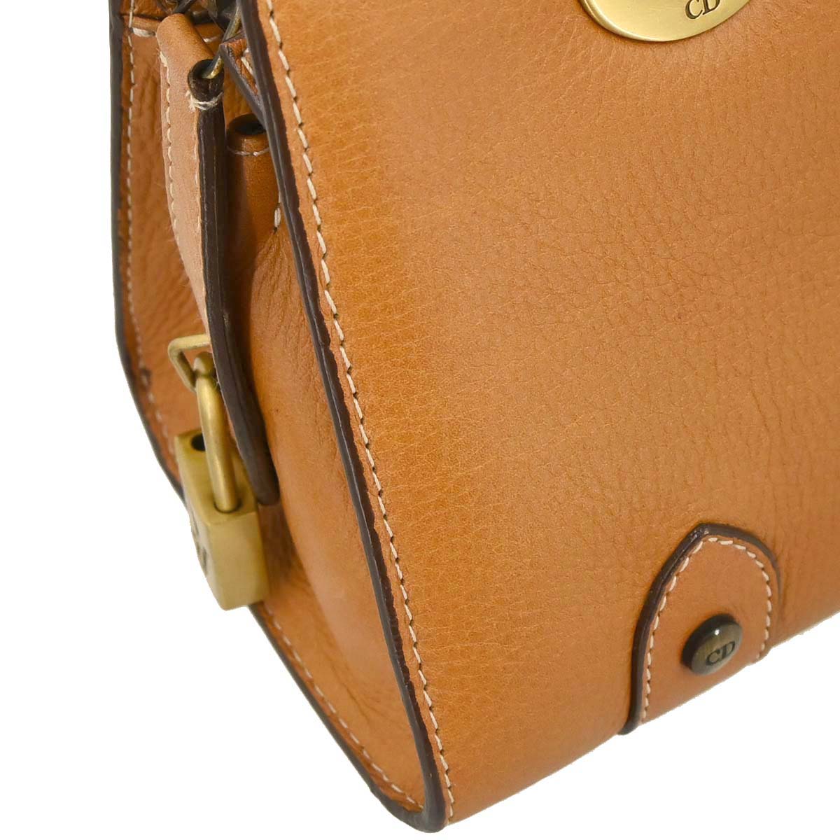 Damage Christian Dior Brown Leather Handbag