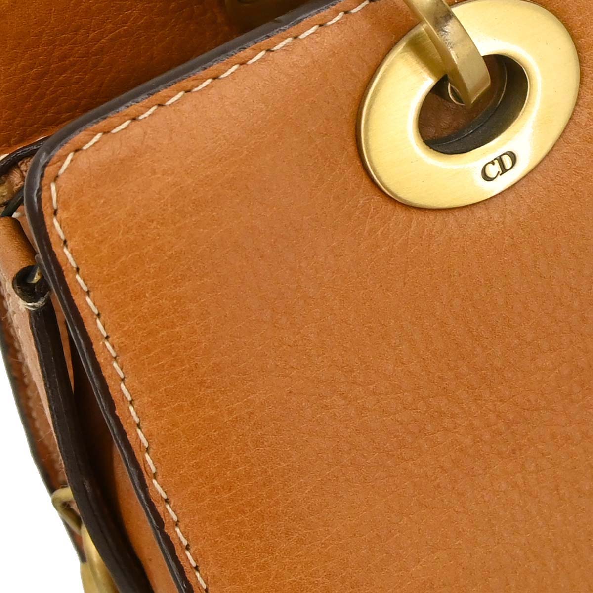 Damage Christian Dior Brown Leather Handbag