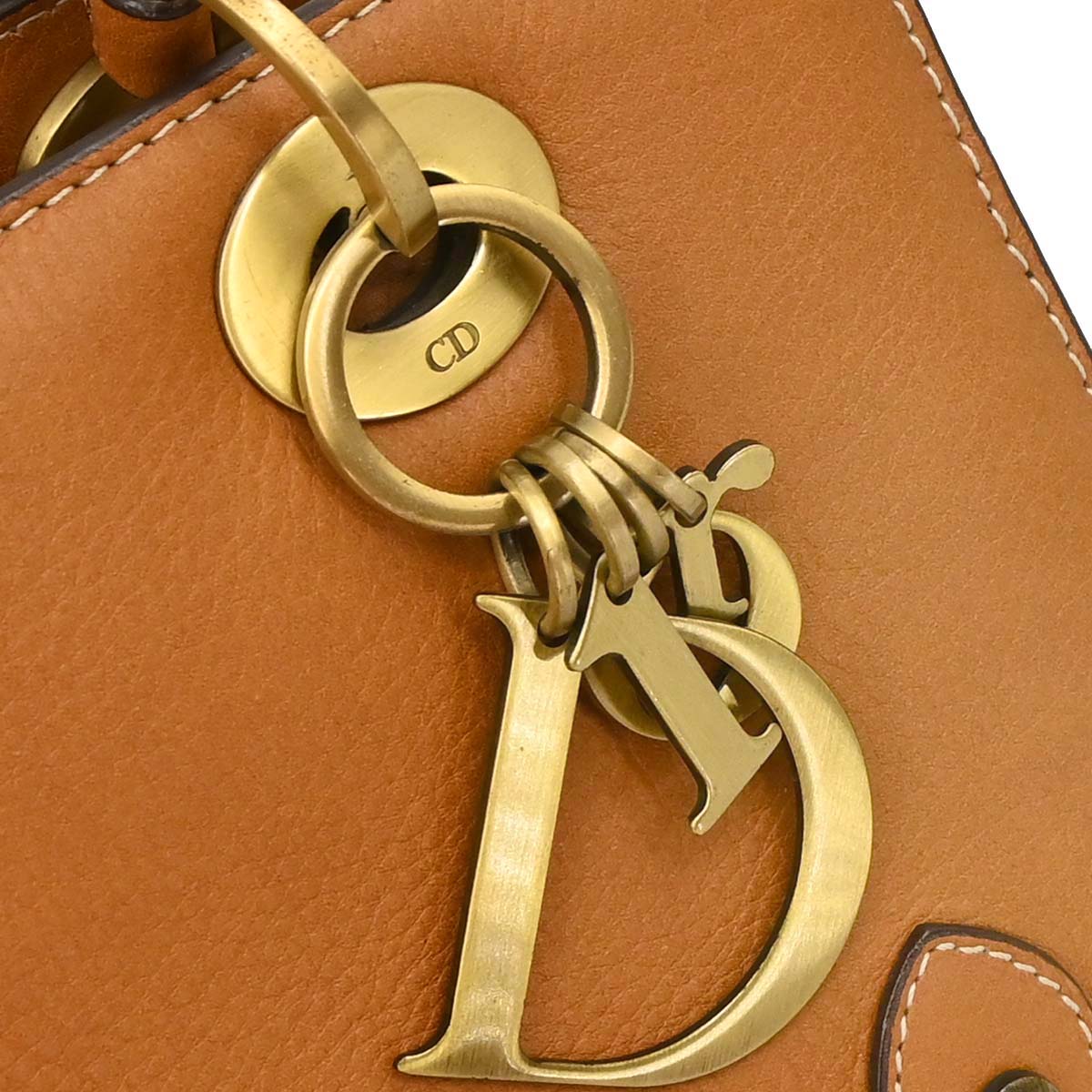 Damage Christian Dior Brown Leather Handbag
