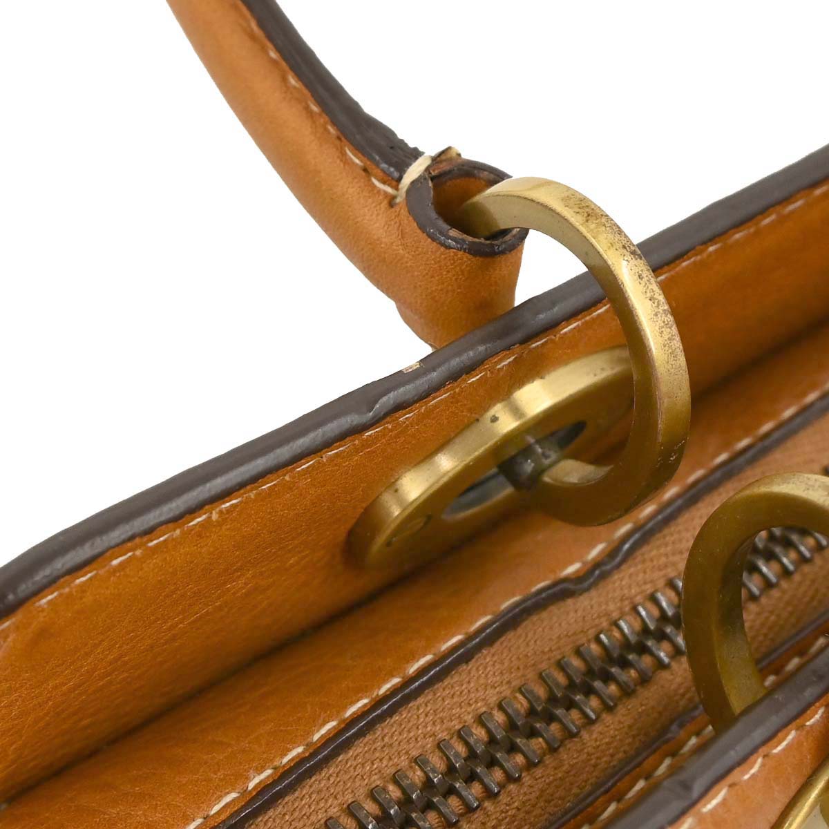 Damage Christian Dior Brown Leather Handbag