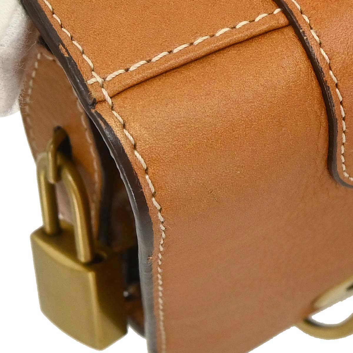 Damage Christian Dior Brown Leather Handbag