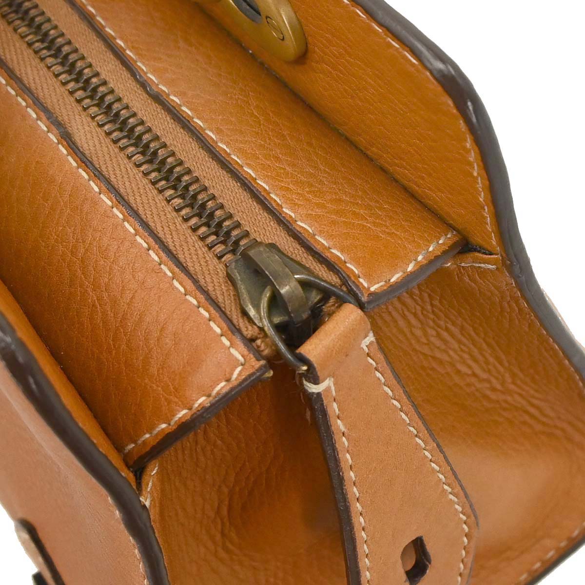 Damage Christian Dior Brown Leather Handbag
