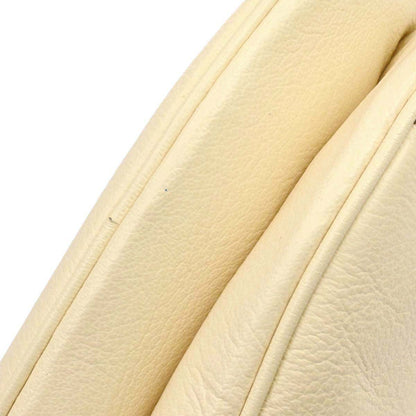 Christian Dior Ivory Leather Saddle Handbag