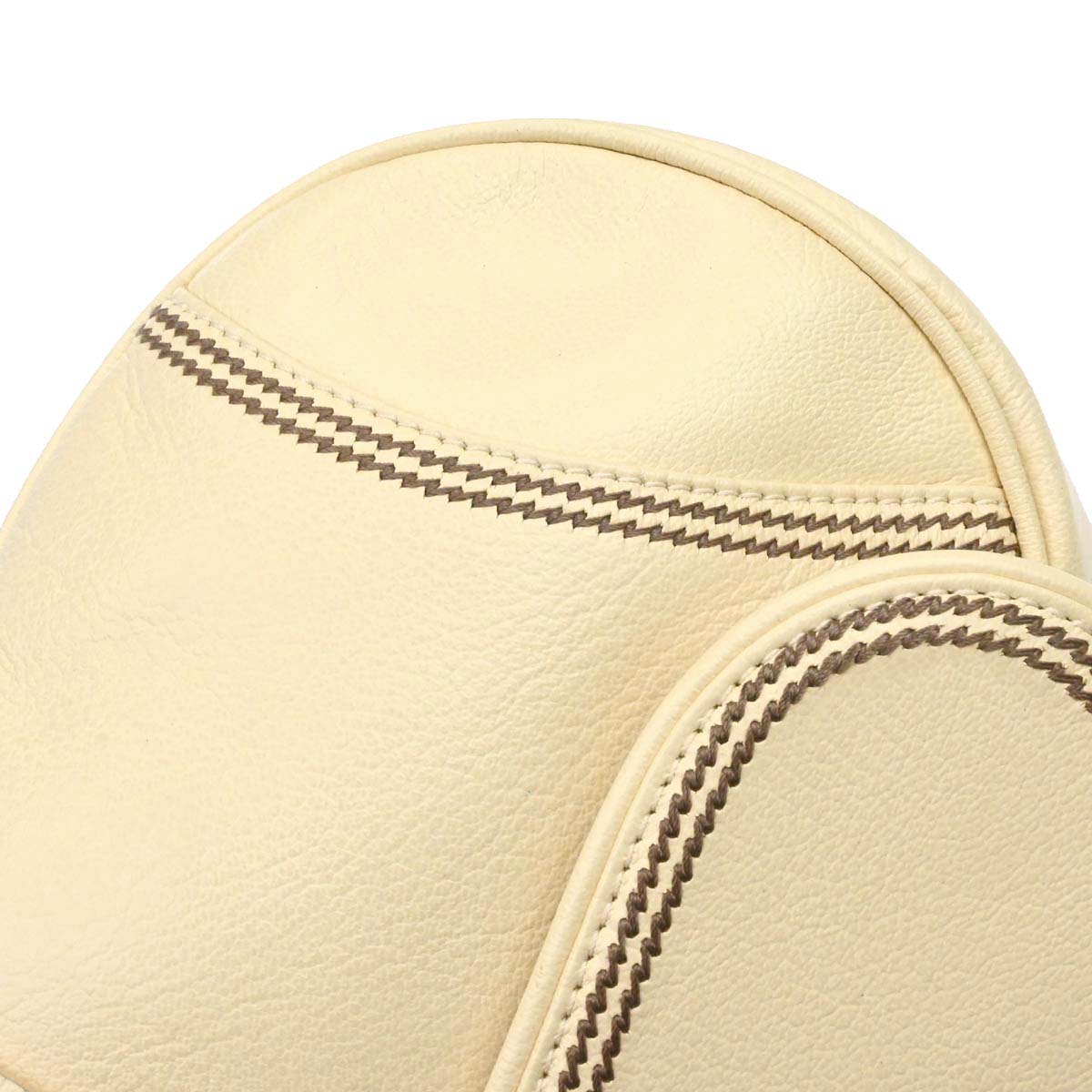 Christian Dior Ivory Leather Saddle Handbag