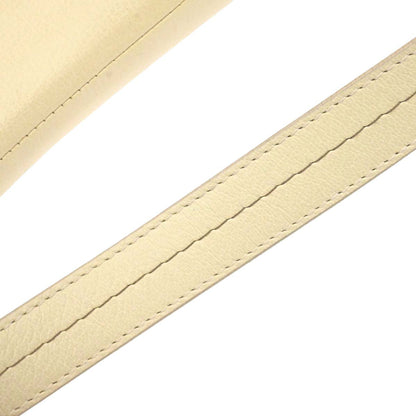 Christian Dior Ivory Leather Saddle Handbag