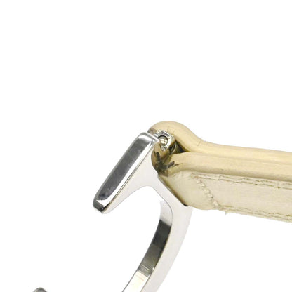 Christian Dior Ivory Leather Saddle Handbag