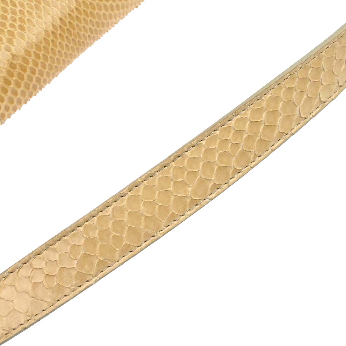 Fendi * Beige Python Baguette Handbag