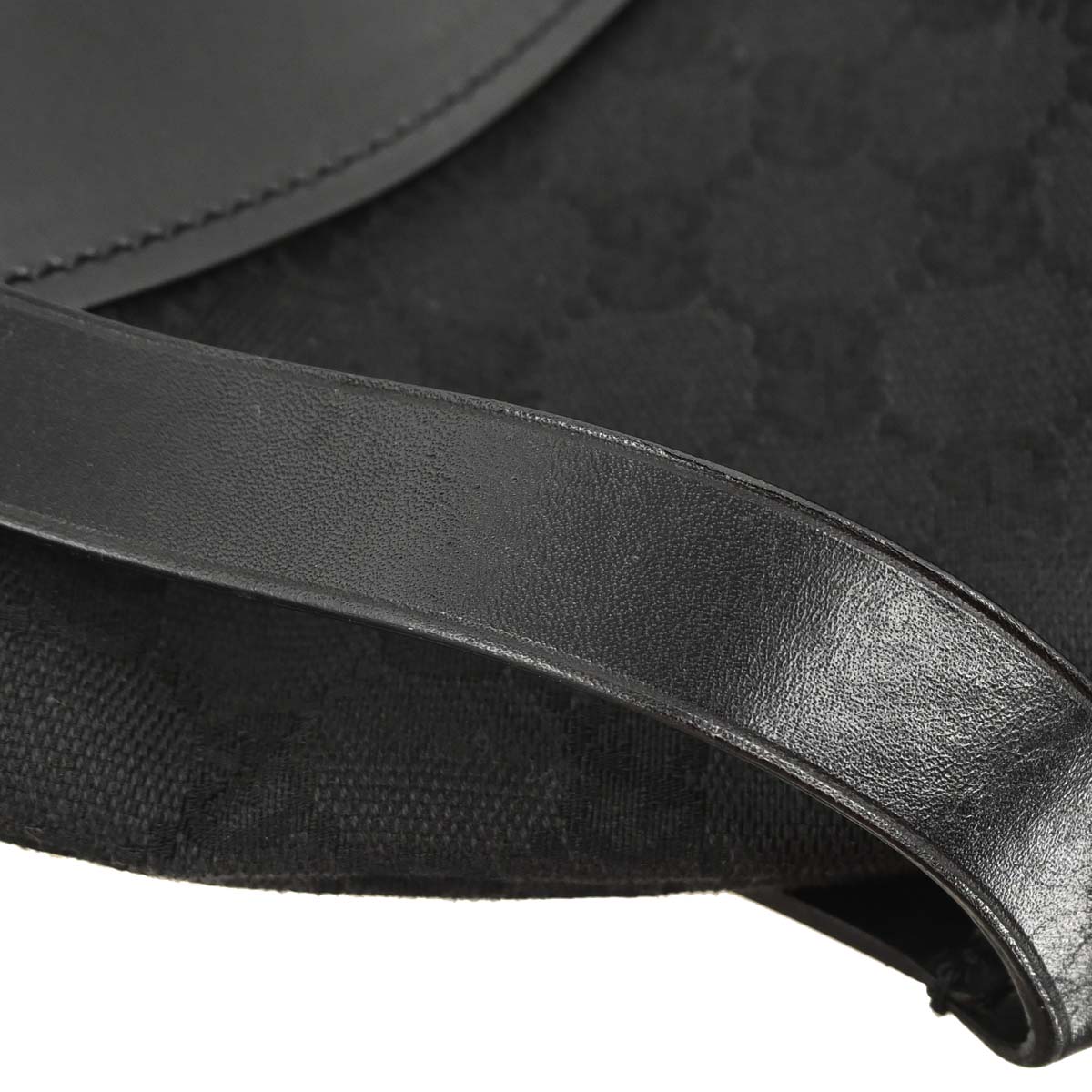 Gucci Black Canvas GG Handbag