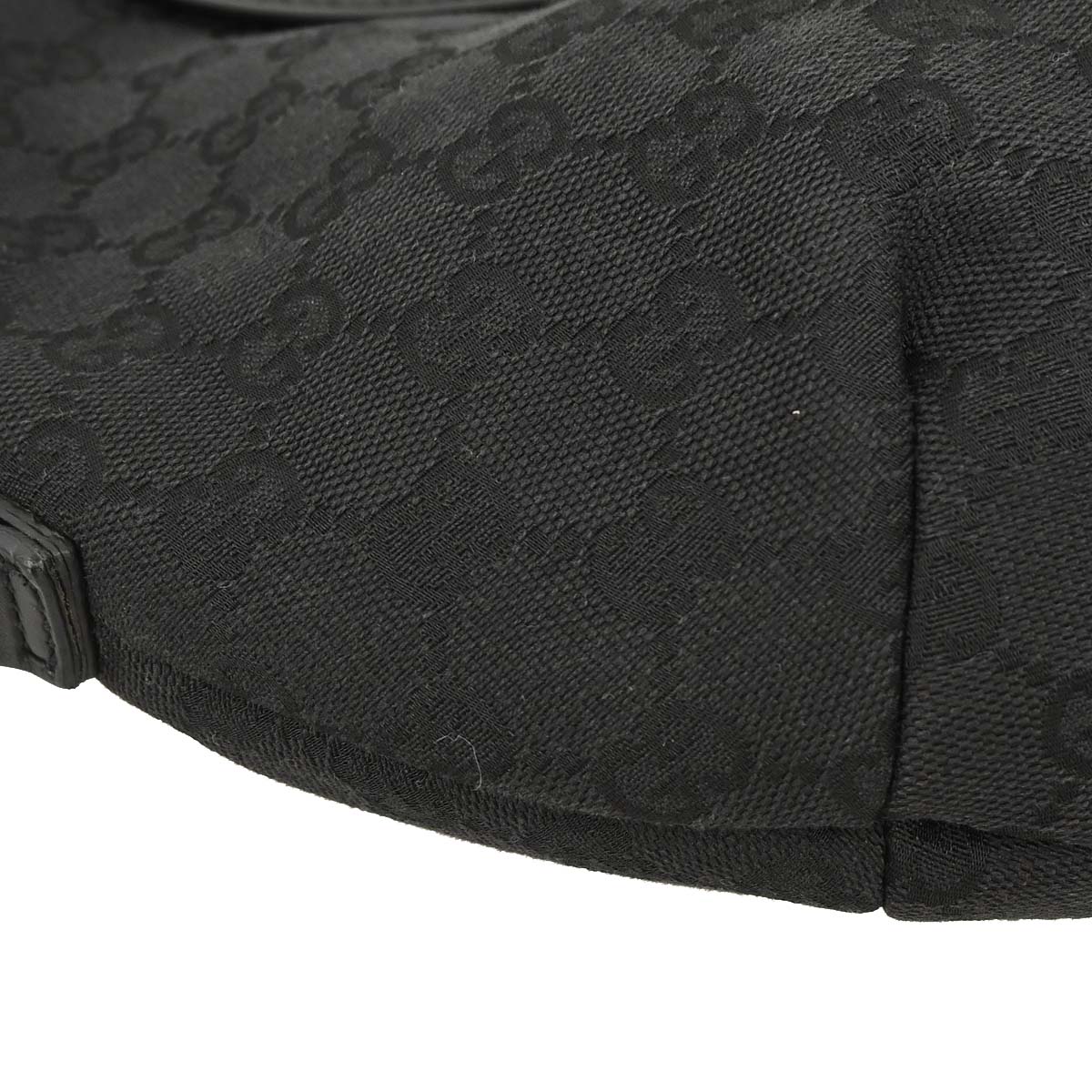 Gucci Black Canvas GG Handbag