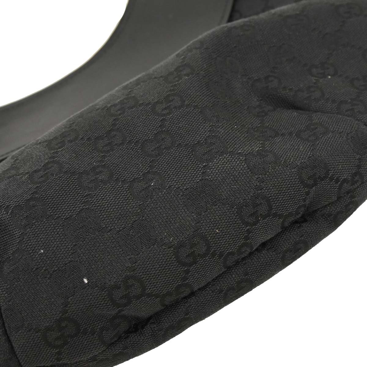 Gucci Black Canvas GG Handbag