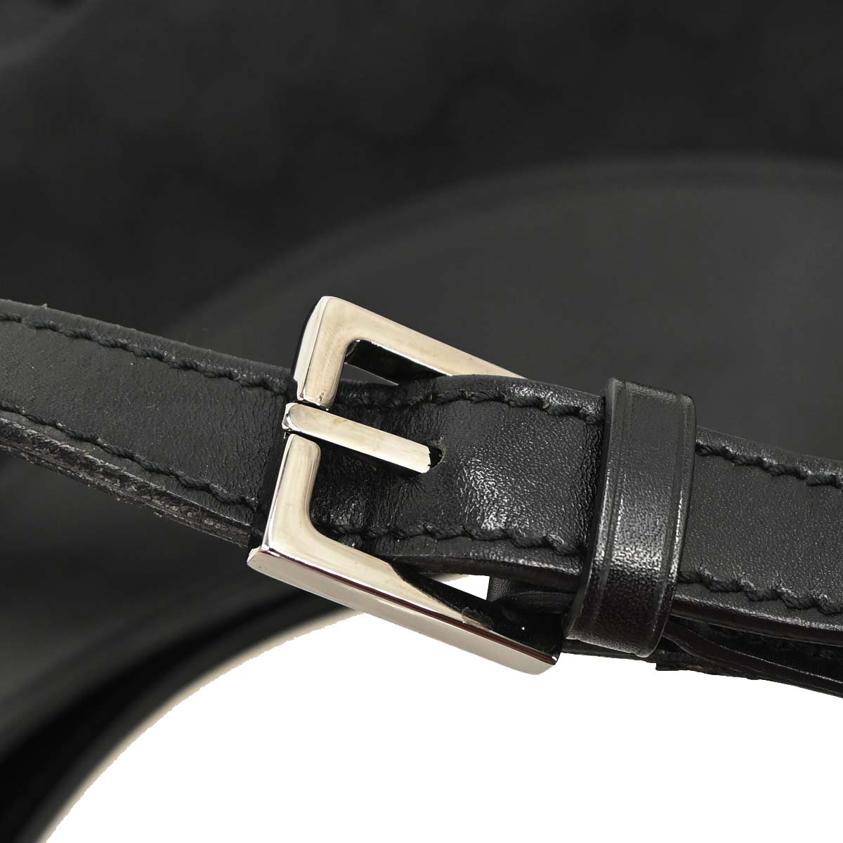 Gucci Black Canvas GG Handbag