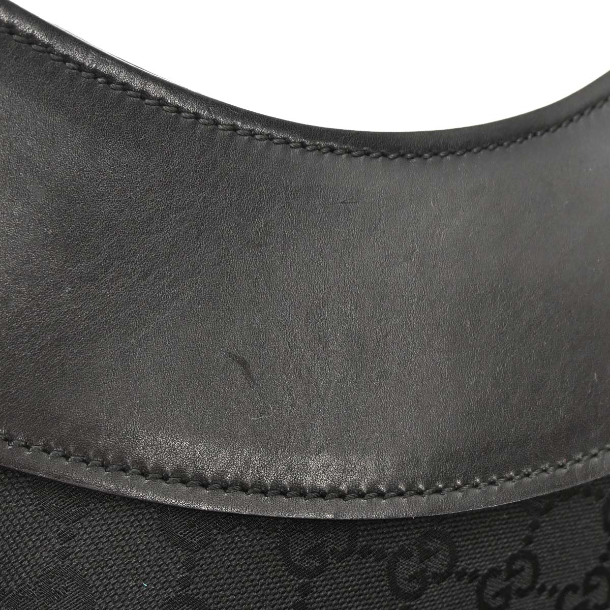 Gucci Black Canvas GG Handbag